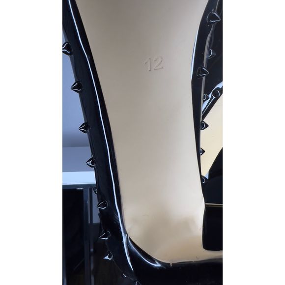 Black Spiked Pumps - Picture 7 of 7